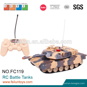 Infrared control 4ch fighting model with light and sound rc tank metal